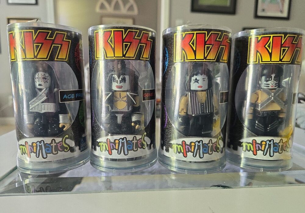 KISS Minimates 2002 Art Asylum Complete Set of 4 New Factory Sealed